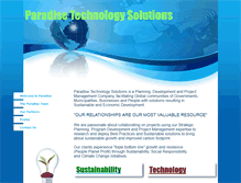 Tablet Screenshot of paradisetechnologysolutions.com
